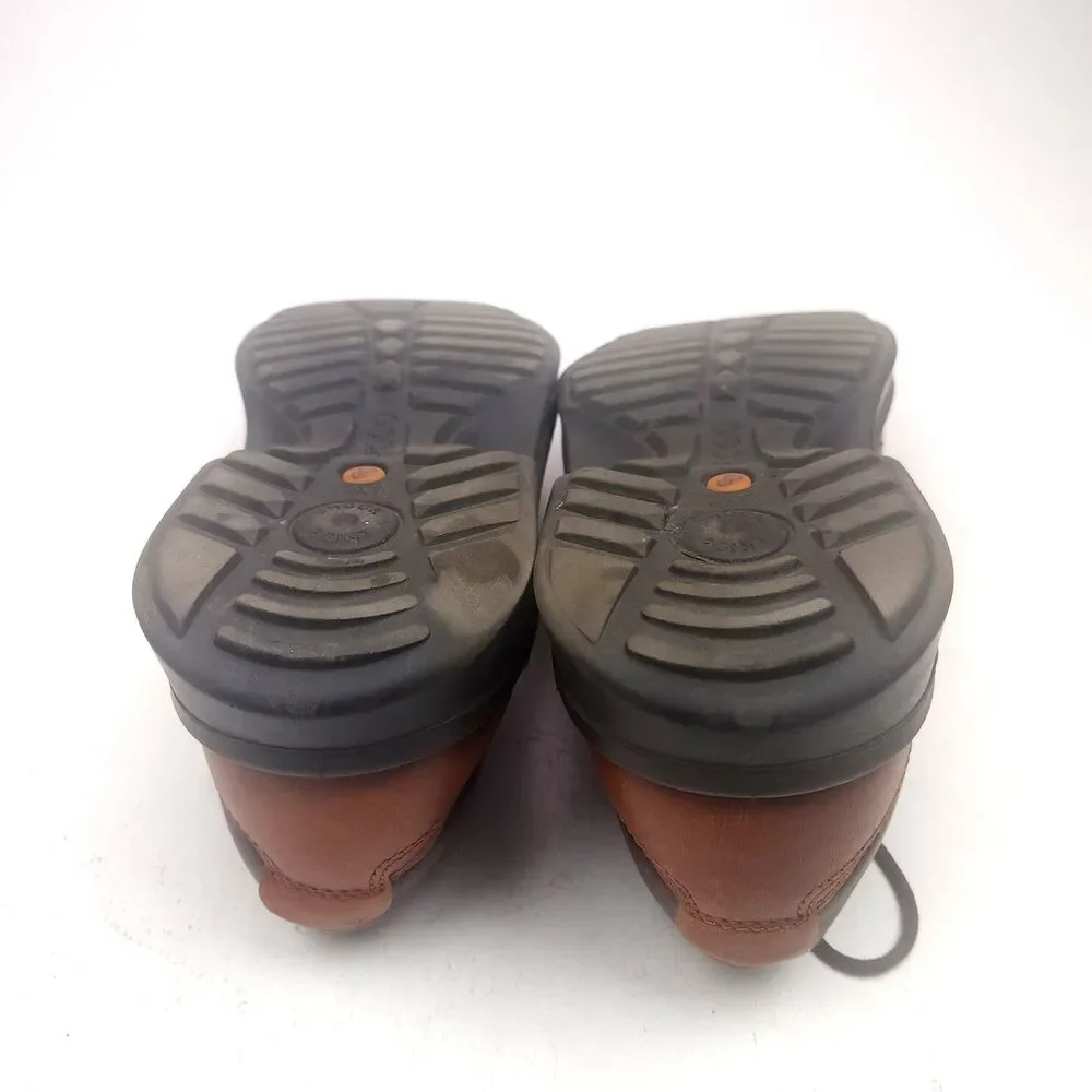 Ecco Neoflexor Mens Brown Leather Casual Oxford Shoes Sz 41 EU - 7-7.5 US